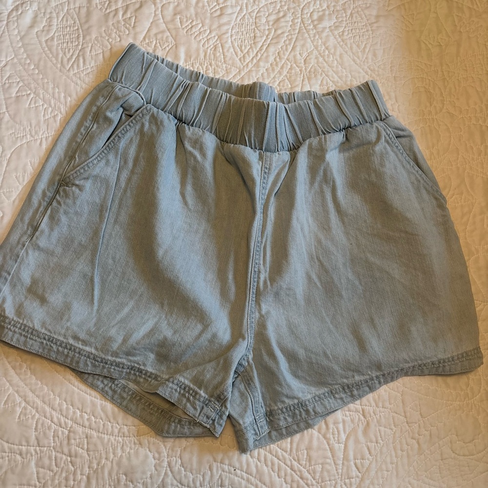 Topshop Light Blue Jean Shorts